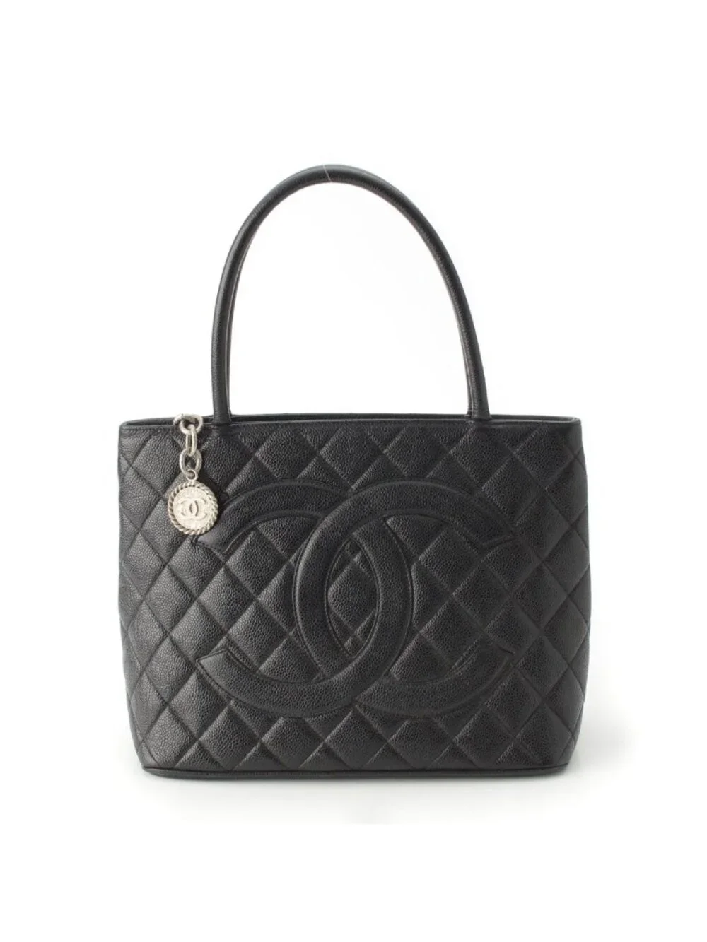 Chanel Caviar Leather Reprint Tote Black